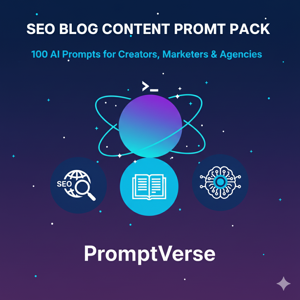 SEO Blog Content — 100-Prompt System for Creators, Marketers & Agencies