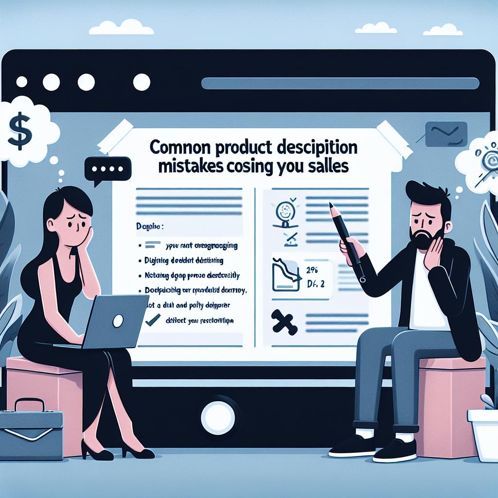 Common Product Description Mistakes Costing You Sales