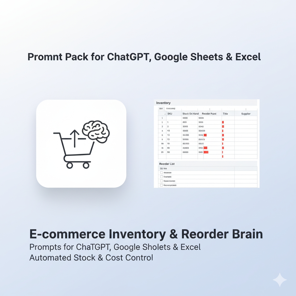 E-commerce Inventory & Reorder Brain