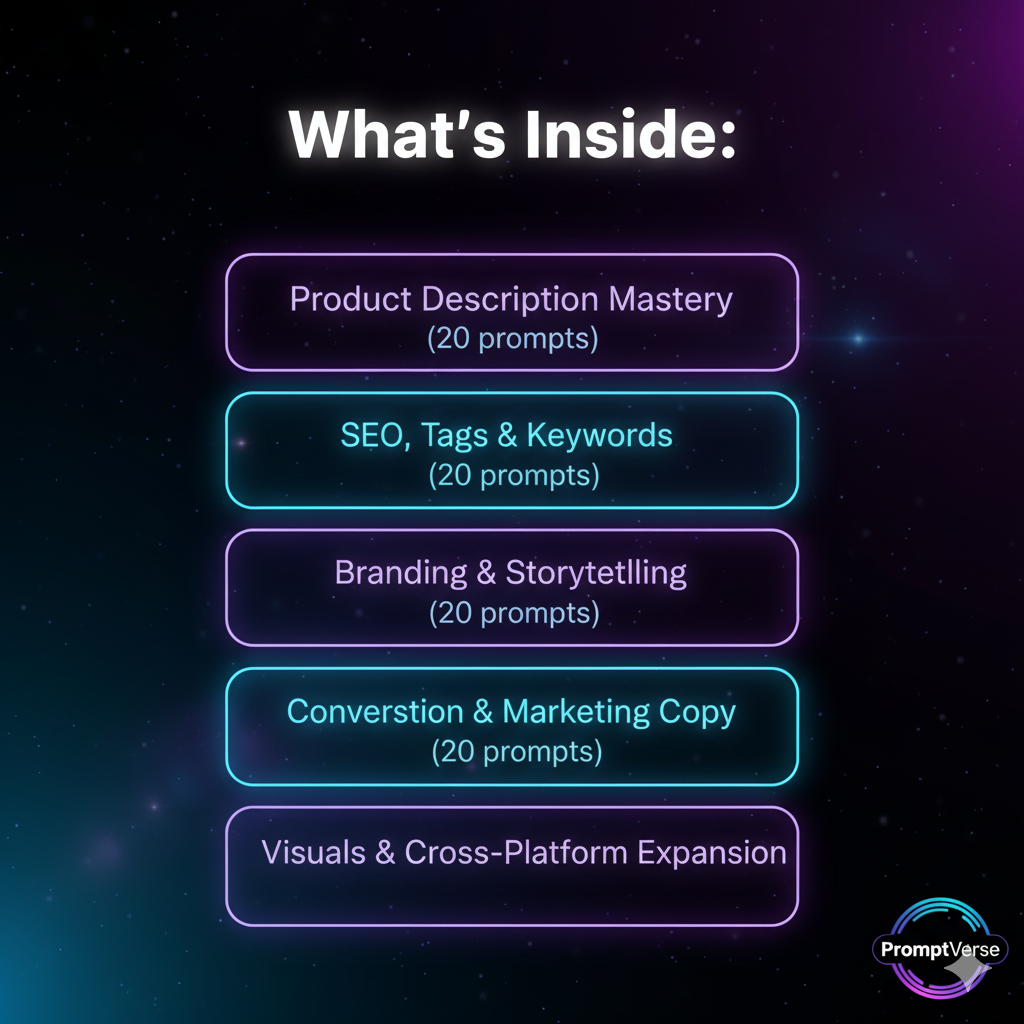 ChatGPT Prompt Pack for Ecom, Etsy & Indie Makers