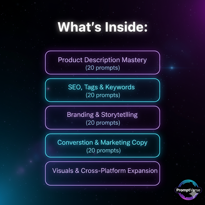 ChatGPT Prompt Pack for Ecom, Etsy & Indie Makers