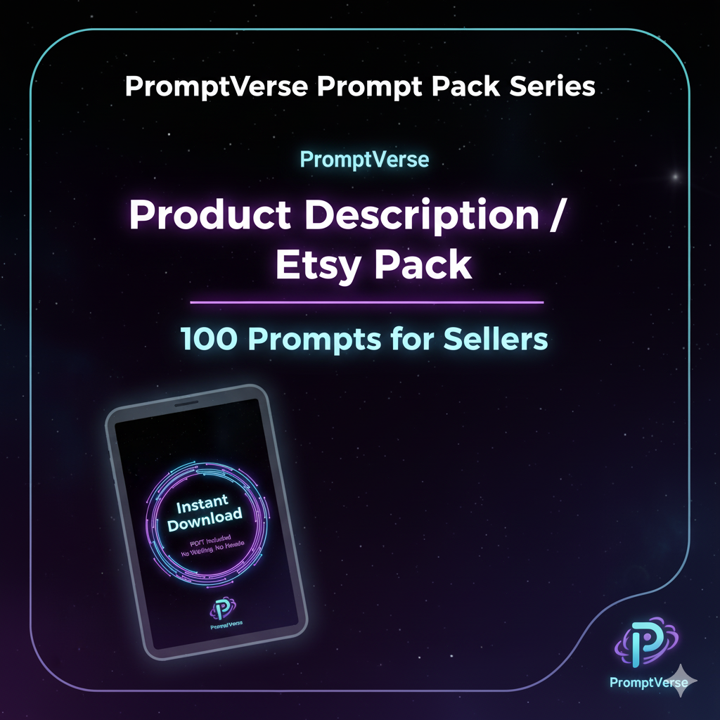 ChatGPT Prompt Pack for Ecom, Etsy & Indie Makers