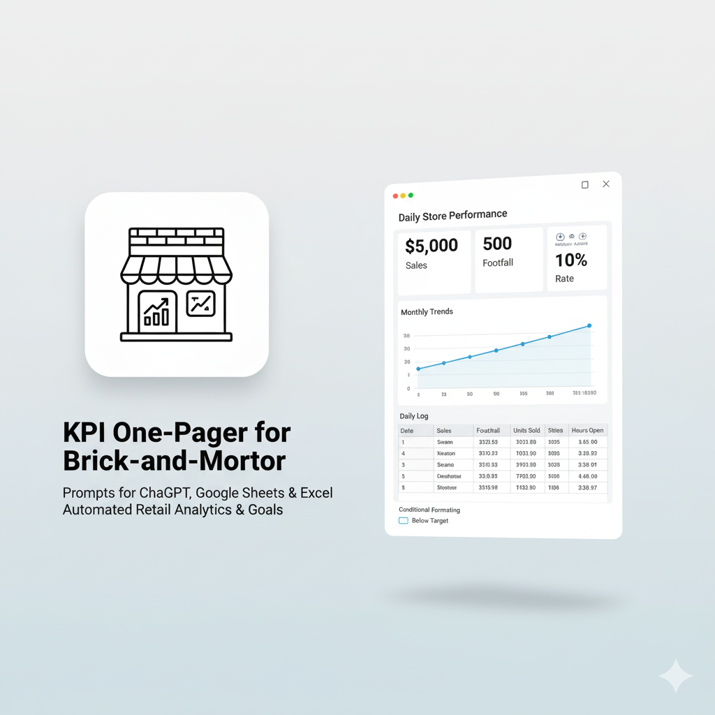 KPI One-Pager for Brick-and-Mortar