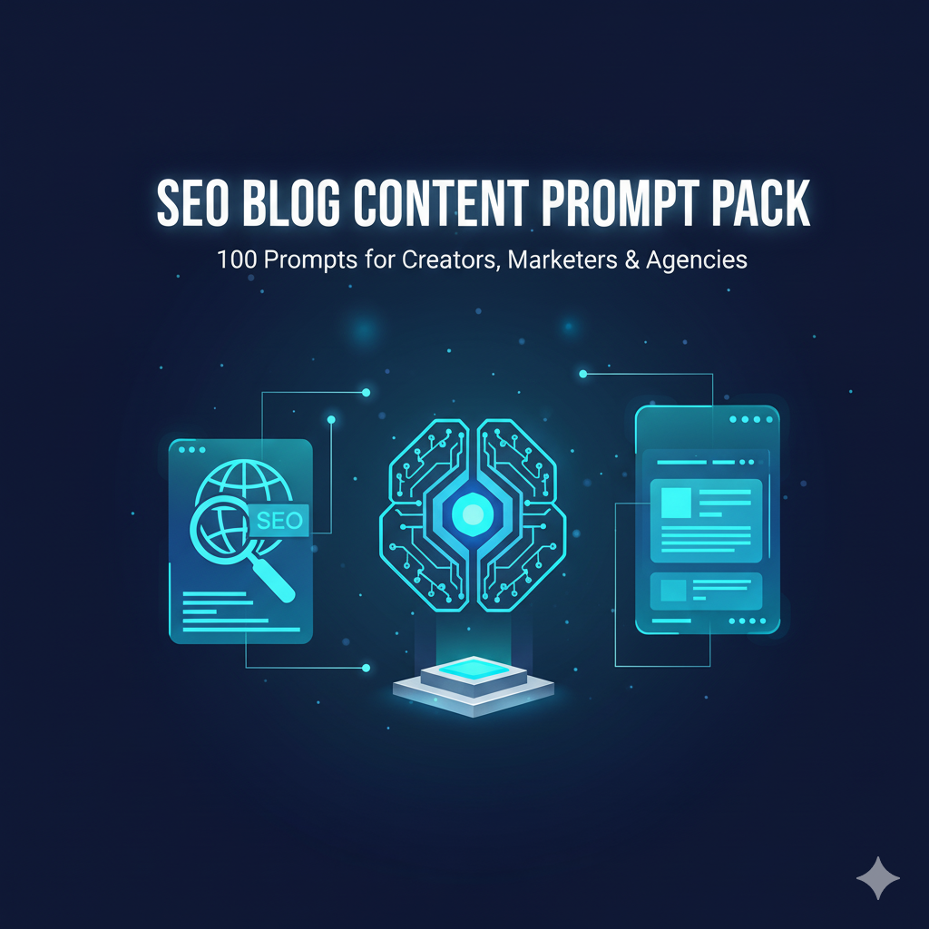 SEO Blog Content — 100-Prompt System for Creators, Marketers & Agencies